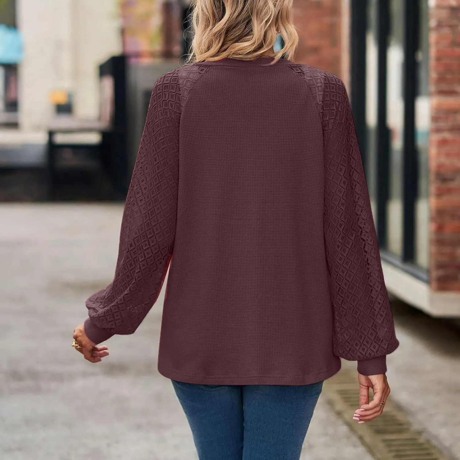 2023 Womens Sweater Cardigan Cropped Shrugs for Dresses Tops Button Down Lightweight Soft Coat Fall Lace Sleeve Cardigans