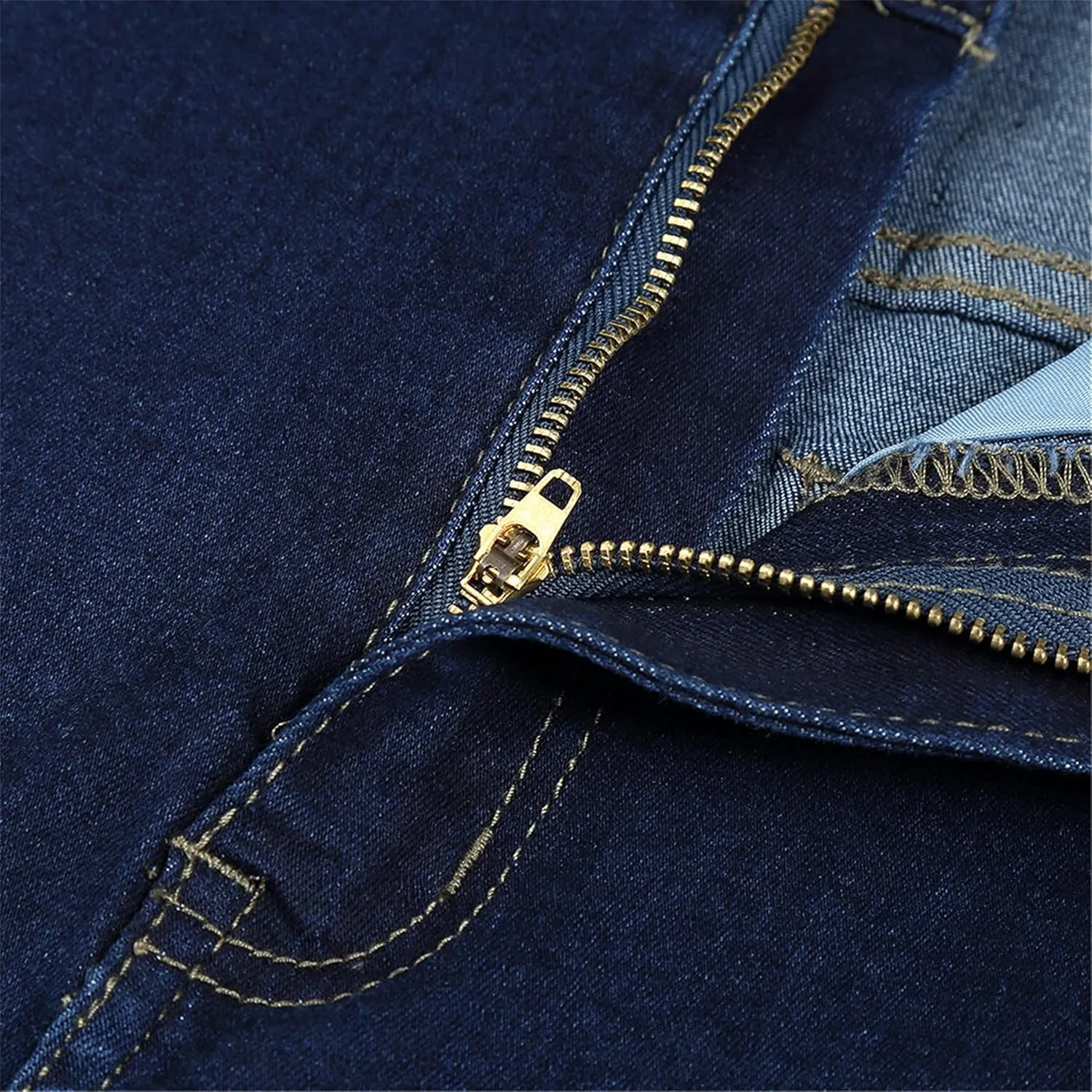 Andongnywell Women's High Waist Button Wide Waist Jeans High Waisted Jeans Women Skinny Denim Slim Pants