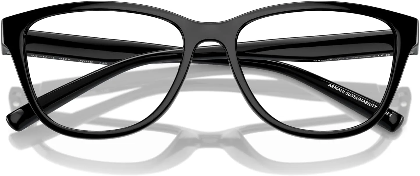 Armani Exchange Women's Ax3111u Universal Fit Cat Eye Prescription Eyewear Frames