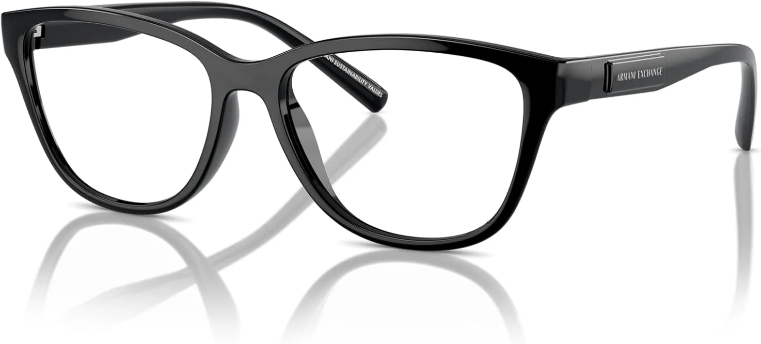 Armani Exchange Women's Ax3111u Universal Fit Cat Eye Prescription Eyewear Frames