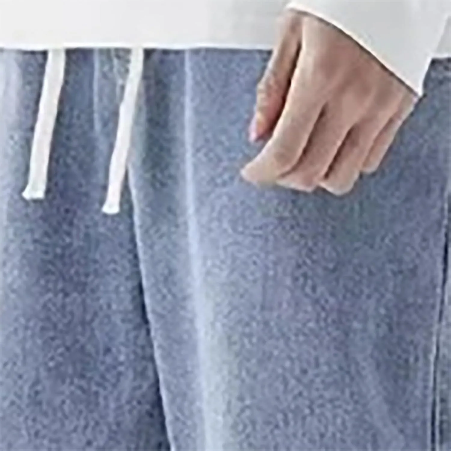 Baggy Jeans Men Vintage Y2k Hip Hop Straight Leg Jean Streetwear Drawstring Waist Denim Pants Casual Loose Trousers