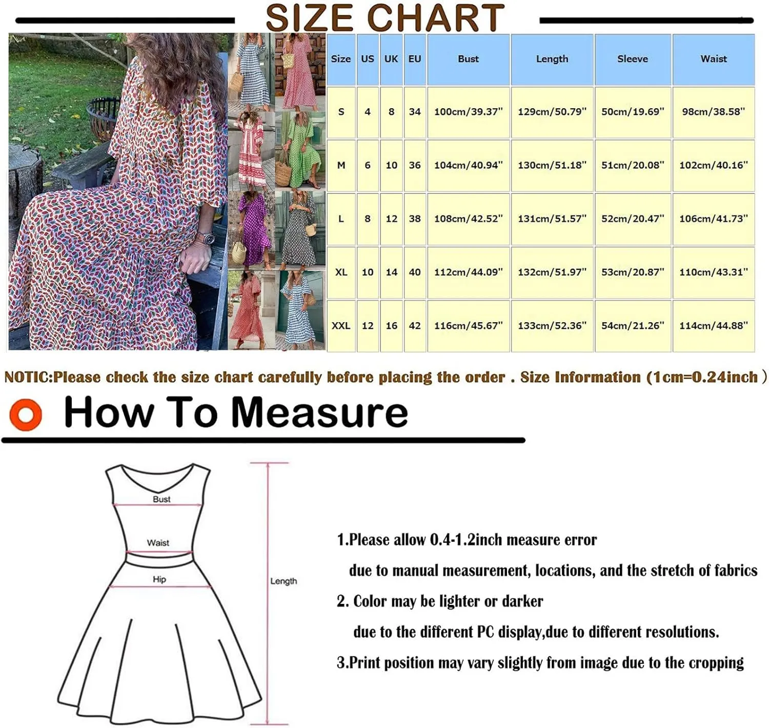Boho Dresses for Women 2025 Puff Sleeve Geometric Tiered Maxi Dress Summer Comfy Shift Bohemian Beach Long Dress