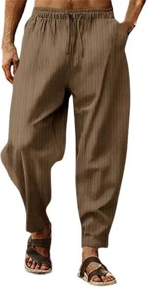 Cargo Pants for Men Relaxed Fit Mens Silk Long Underwear Pants Expandable Waist Golf Pants Athletic Sweatpants Mens