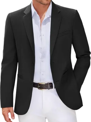 COOFANDY Men Casual Blazer Sport Coats Slim Fit Lightweight Business Two Button Suit Jackets