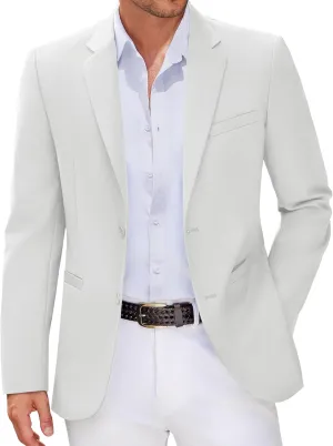 COOFANDY Men Casual Blazer Sport Coats Slim Fit Lightweight Business Two Button Suit Jackets