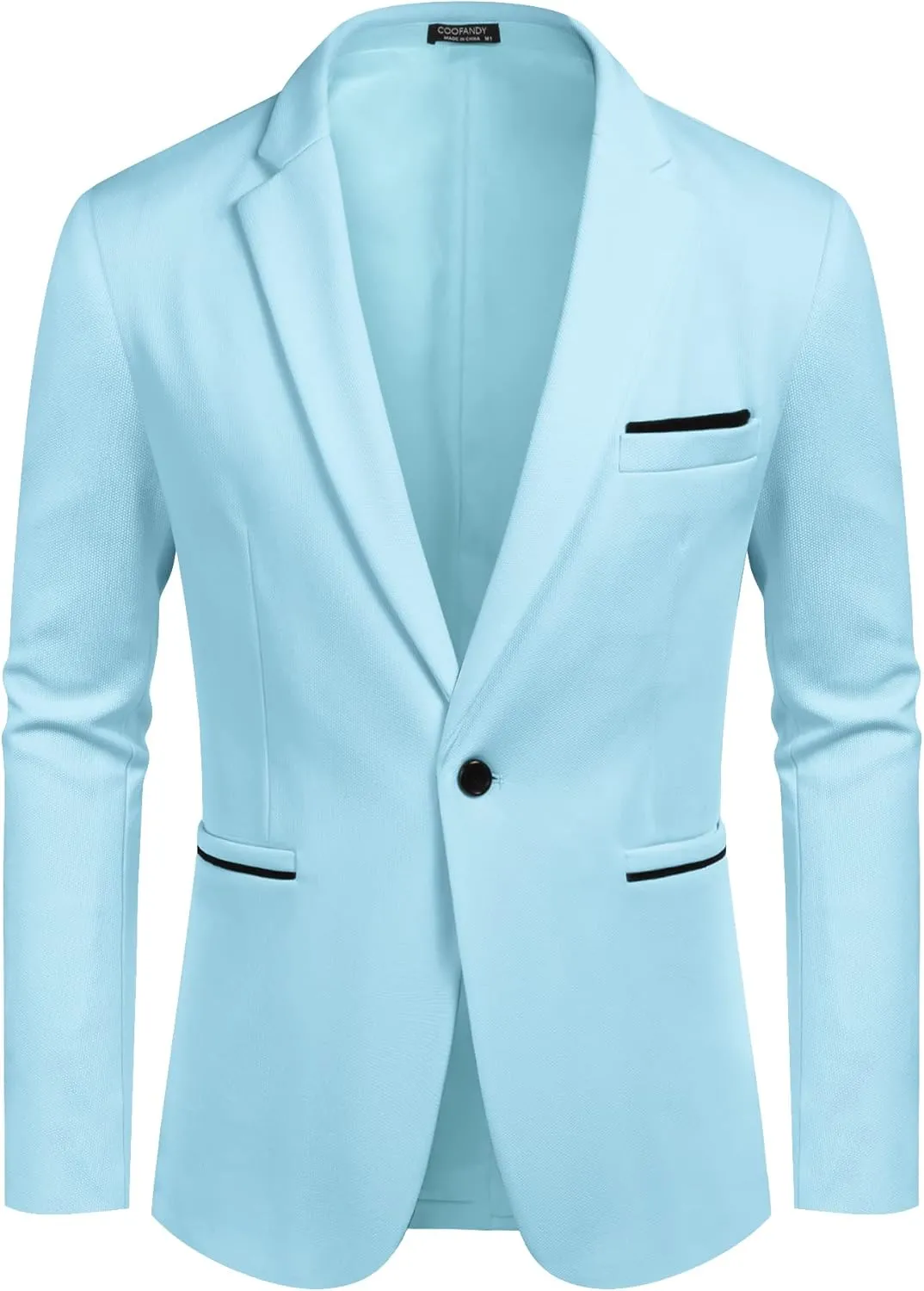 COOFANDY Men's Casual Blazer Jacket Slim Fit Sports Coat Business Suit Jackets One Button