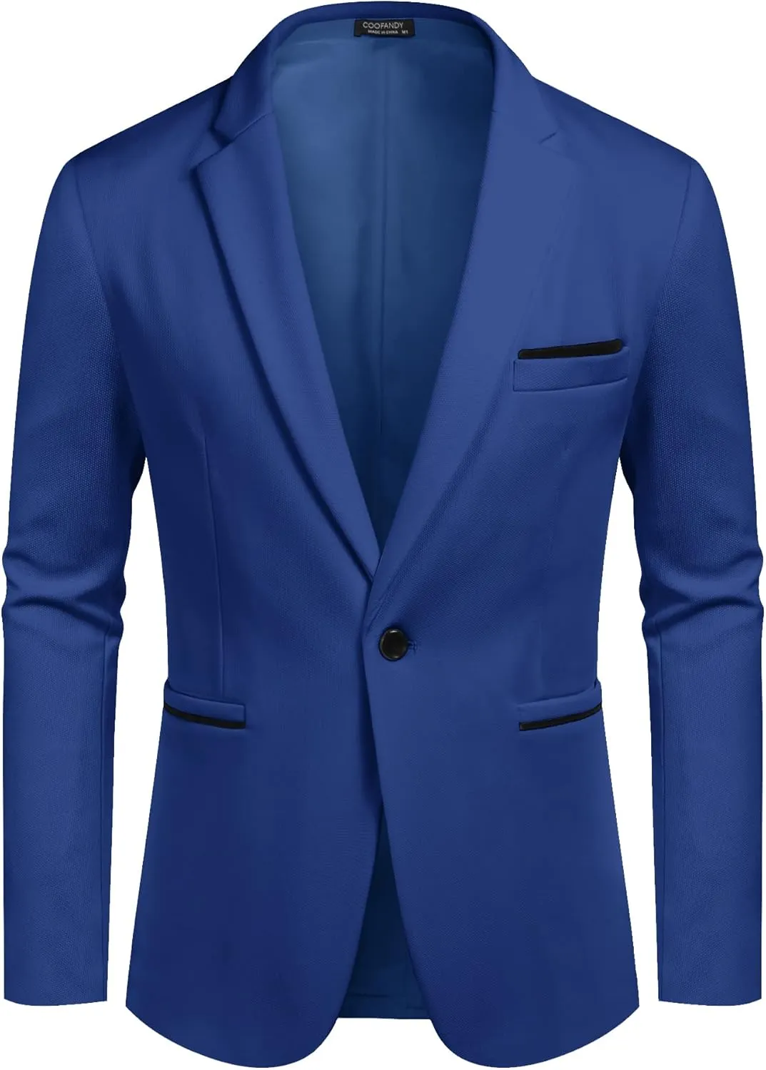COOFANDY Men's Casual Blazer Jacket Slim Fit Sports Coat Business Suit Jackets One Button