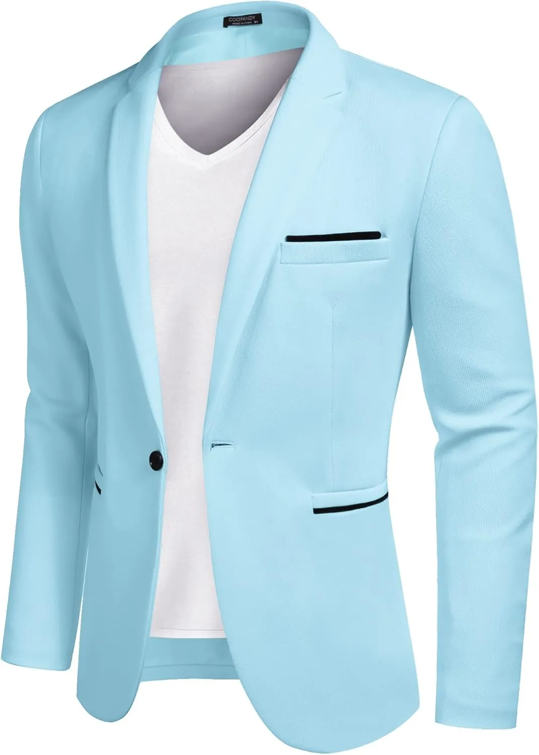 COOFANDY Men's Casual Blazer Jacket Slim Fit Sports Coat Business Suit Jackets One Button