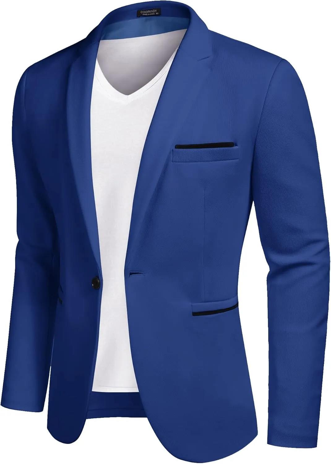 COOFANDY Men's Casual Blazer Jacket Slim Fit Sports Coat Business Suit Jackets One Button