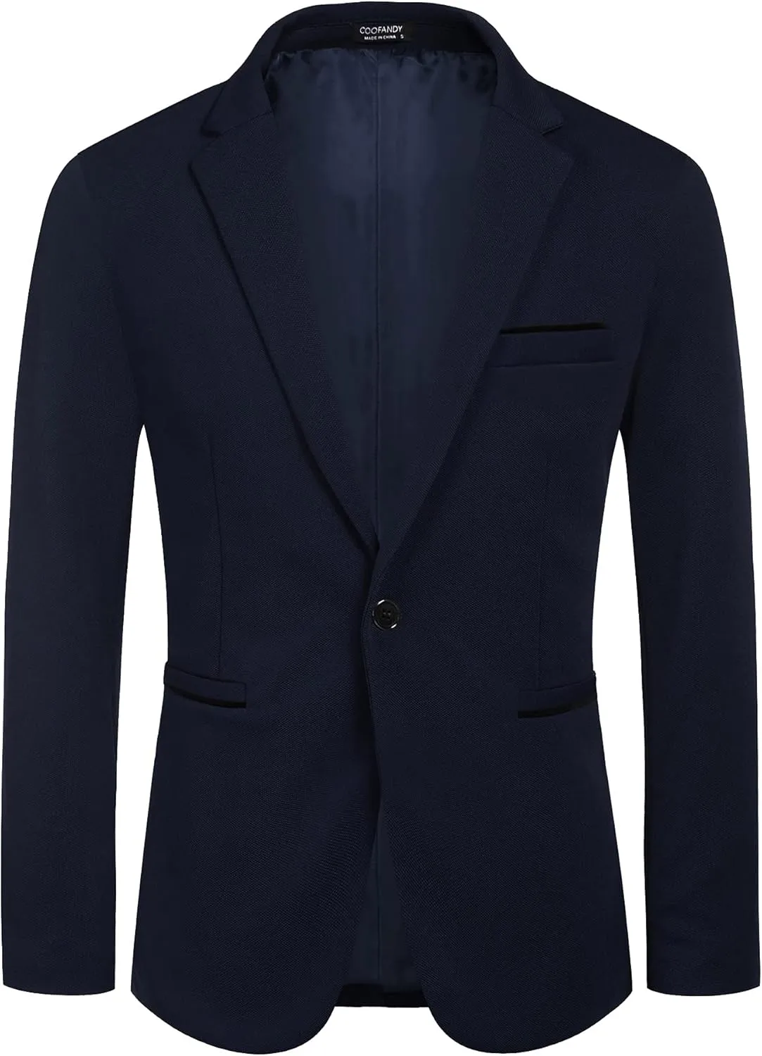 COOFANDY Men's Casual Blazer Jacket Slim Fit Sports Coat Business Suit Jackets One Button