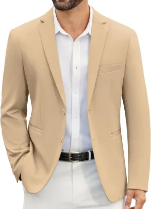 COOFANDY Men's Casual Blazer Slim Fit Suit Jackets Two Button Lightweight Knit Sport Coat