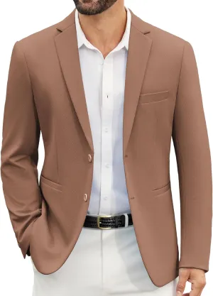 COOFANDY Men's Casual Blazer Slim Fit Suit Jackets Two Button Lightweight Knit Sport Coat