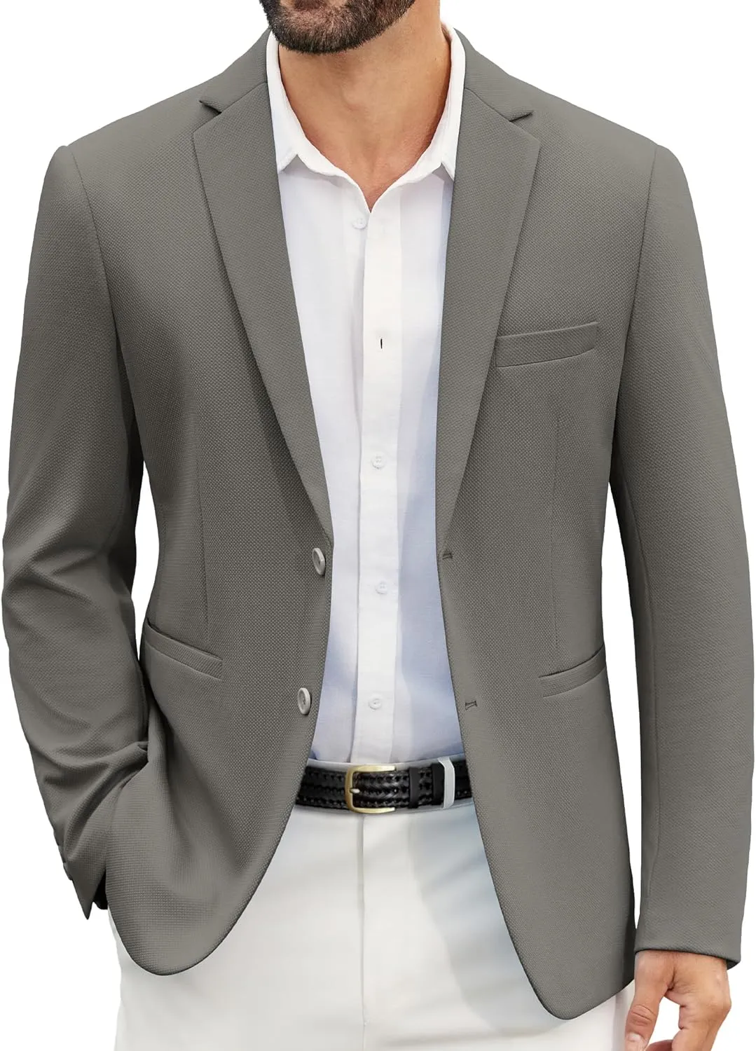 COOFANDY Men's Casual Blazer Slim Fit Suit Jackets Two Button Lightweight Knit Sport Coat
