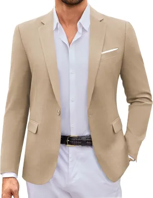 COOFANDY Mens Casual Blazer Suit Jackets One Button Sport Coats Lightweight Business Sports Jackets