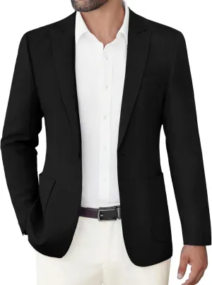 COOFANDY Men's Casual Blazer Suit Jackets Slim Fit One Button Sports Coat with Pockets