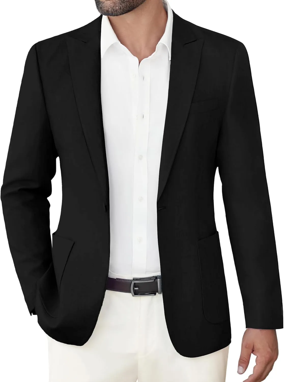 COOFANDY Men's Casual Blazer Suit Jackets Slim Fit One Button Sports Coat with Pockets