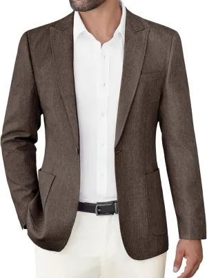 COOFANDY Men's Casual Blazer Suit Jackets Slim Fit One Button Sports Coat with Pockets
