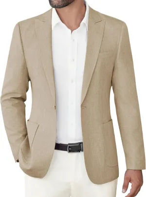 COOFANDY Men's Casual Blazer Suit Jackets Slim Fit One Button Sports Coat with Pockets