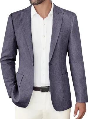 COOFANDY Men's Casual Blazer Suit Jackets Slim Fit One Button Sports Coat with Pockets