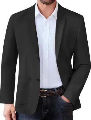 COOFANDY Men's Casual Linen Blazer Jacket Lightweight Sport Coats Two Button Suit Jackets