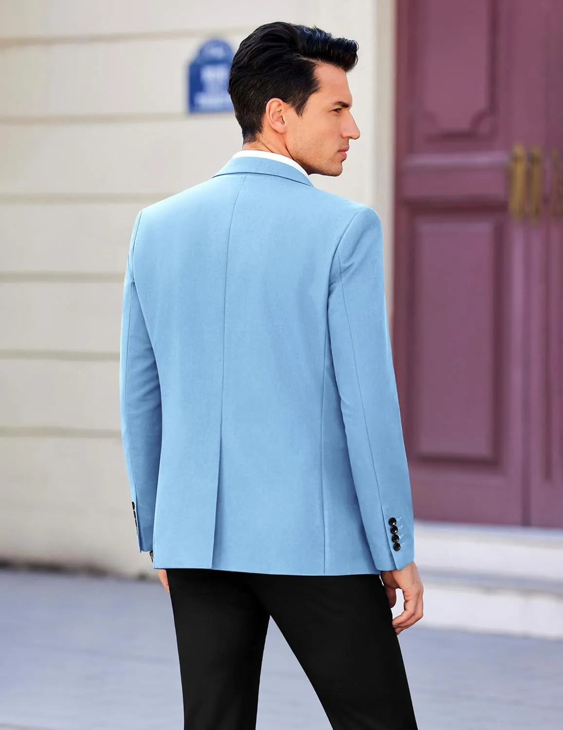 COOFANDY Mens Casual Sport Coat Slim Fit Lightweight Blazers Jacket Two Button Business Suit Jackets