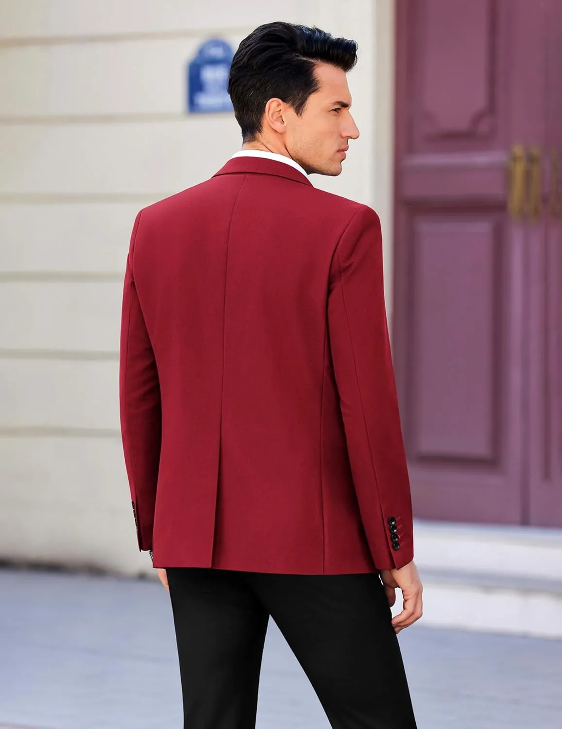 COOFANDY Mens Casual Sport Coat Slim Fit Lightweight Blazers Jacket Two Button Business Suit Jackets