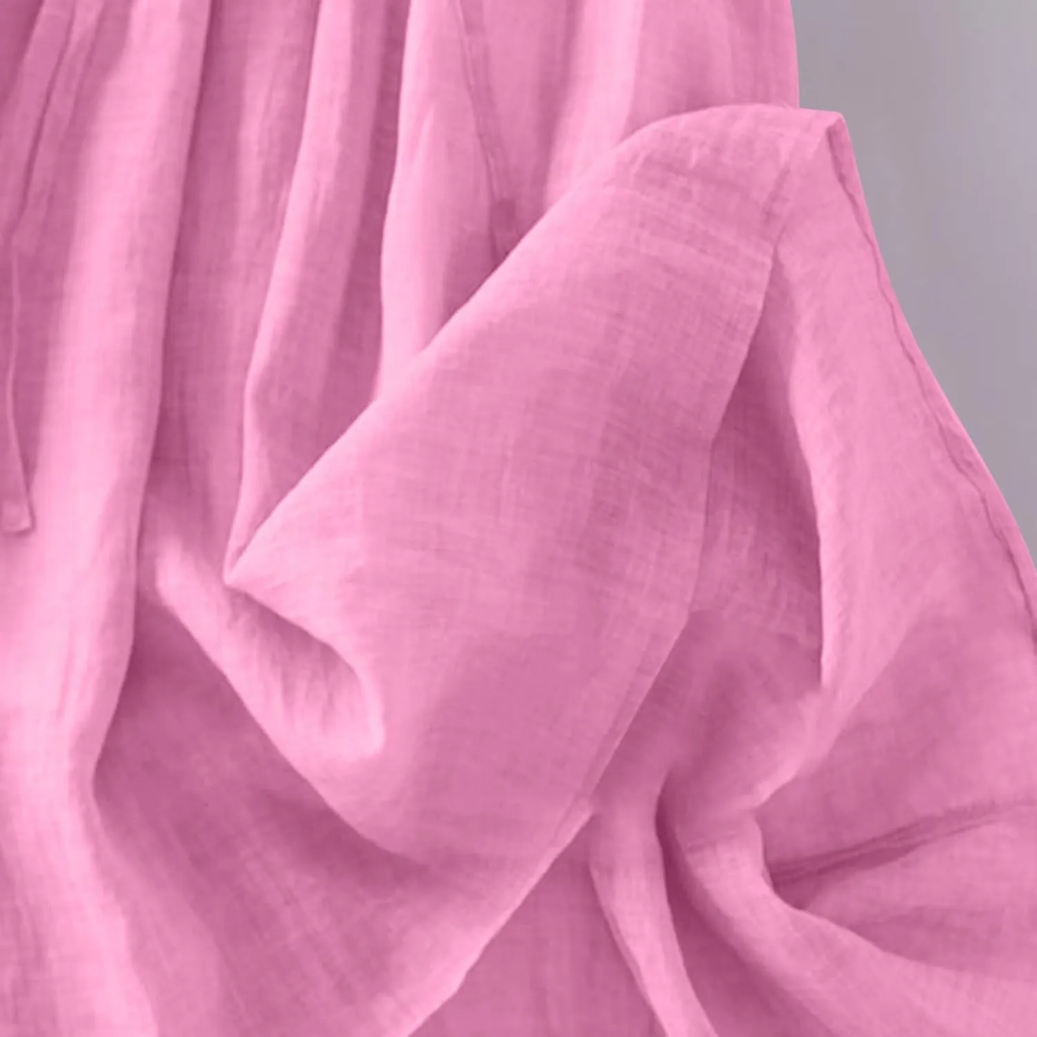 Cotton Linen Dress for Women 2025 Casual 3/4 Sleeve A Line Summer Maxi Dresses Spring Fashion Clothes