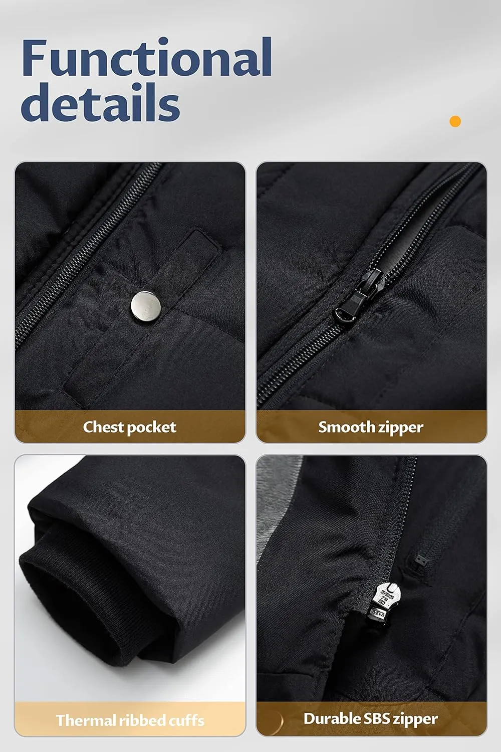 CREATMO US Girl's Long Length Winter Coat Parka Water Resistant Puffer Jacket With Fleece Lining