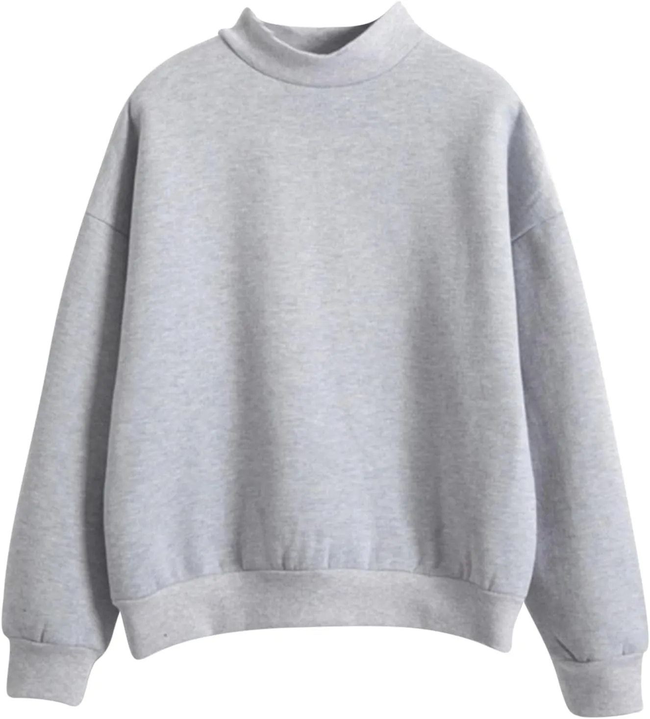 Crewneck Fleece Sweatshirts For Women Cute Fall Fashion Outfits Long Sleeve Oversized Sweatshirt Pullover Sweater