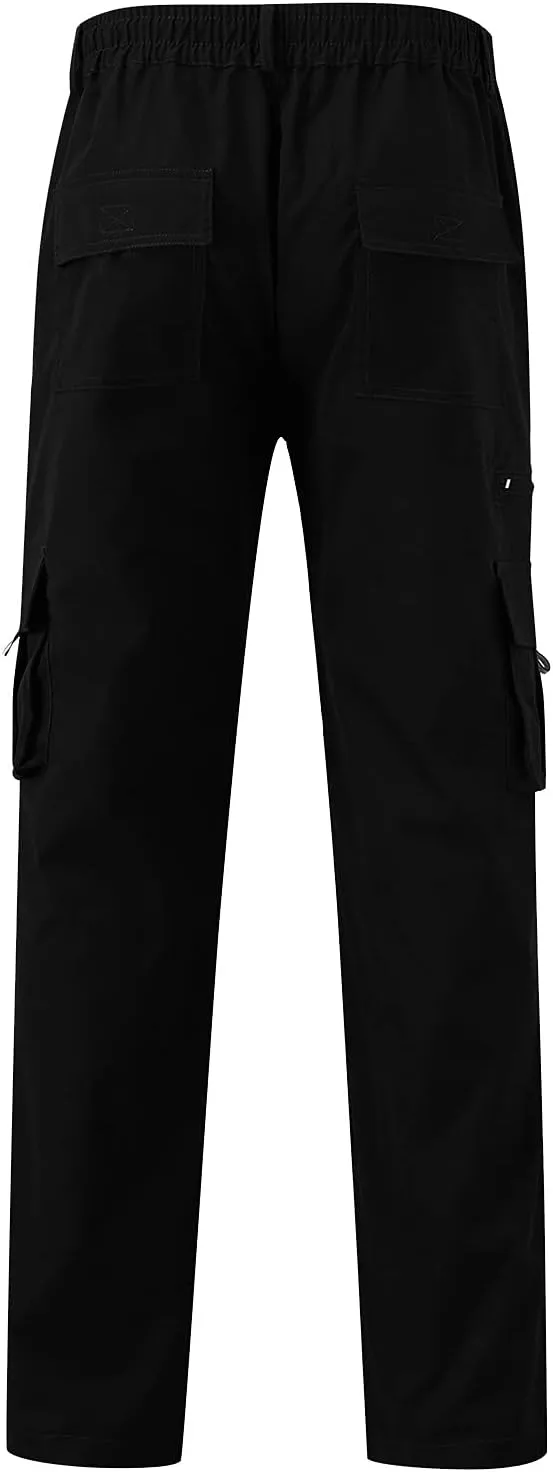 Dress Cargo Pants for Men Tactical Athletic Joggers Stretch Overalls Lightweight Outdoor Running Hiking Trousers