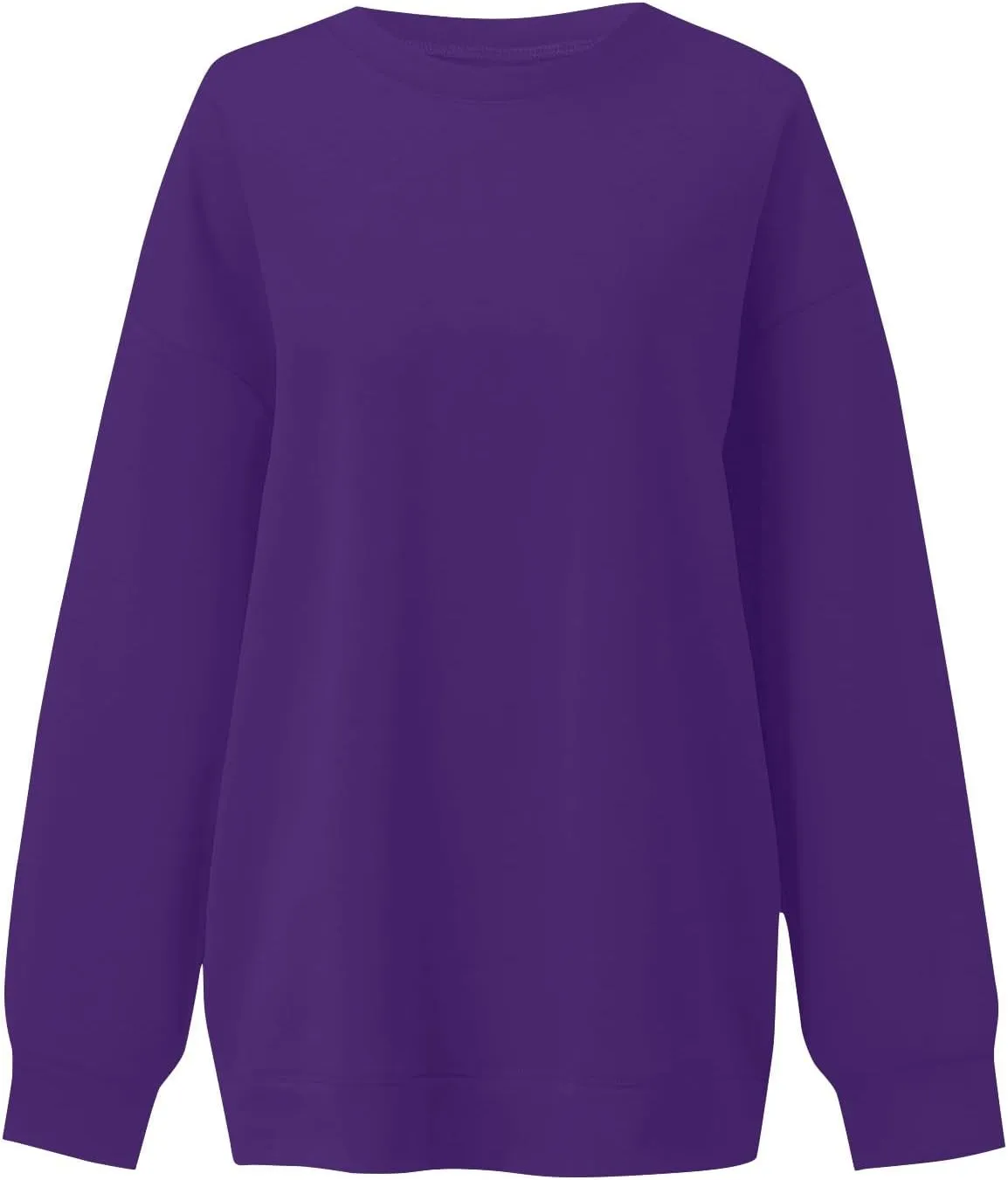 Fleece Plus Size Crewneck Sweatshirts Women Oversized Sweatshirt Hoodies Tunic Pullover Warm Sweaters Casual Tops