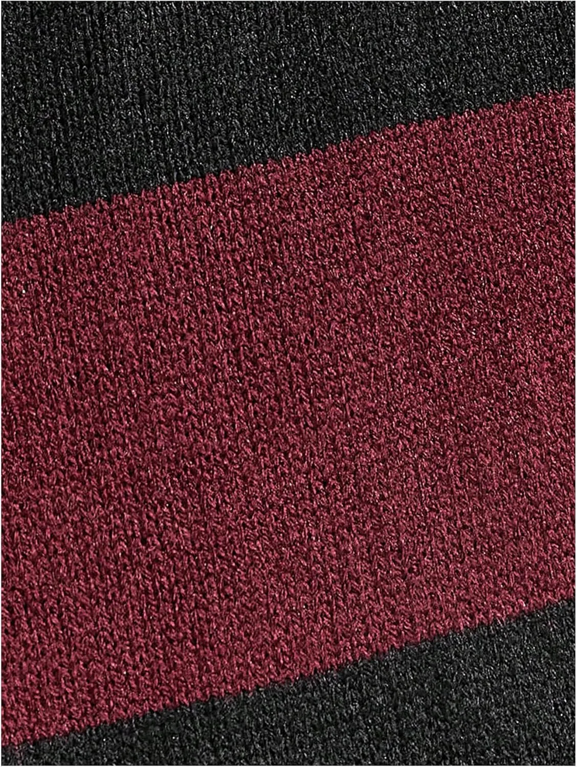 Floerns Men's Striped Pullover Sweater Colorblock Crew Neck Knit Casual Tops