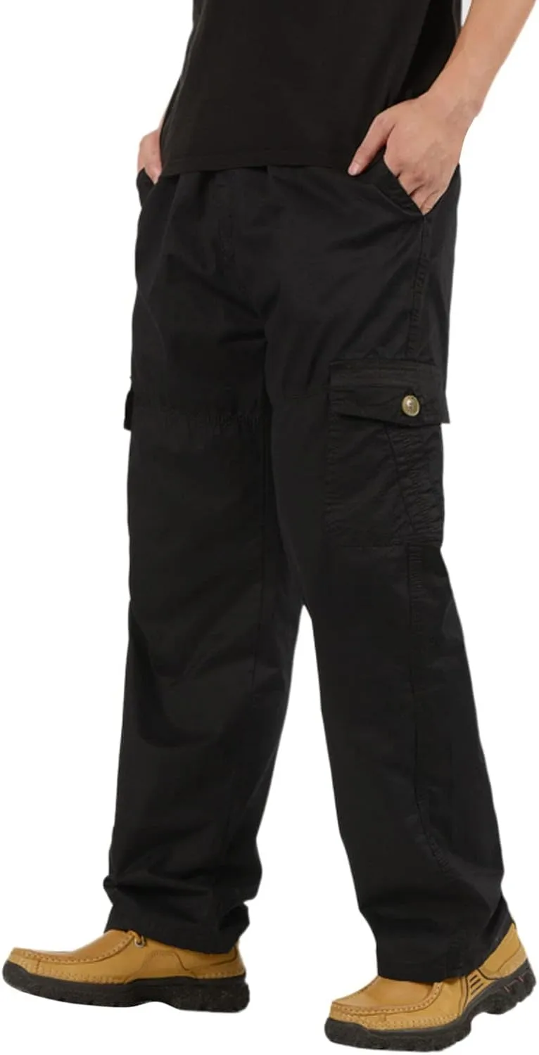 GIERIDUC Men Outdoor Cargo Pant Best Travel Pants for Long Flights Men's Mens Long Underwear Pants Mens Khaki Pants Outdoor