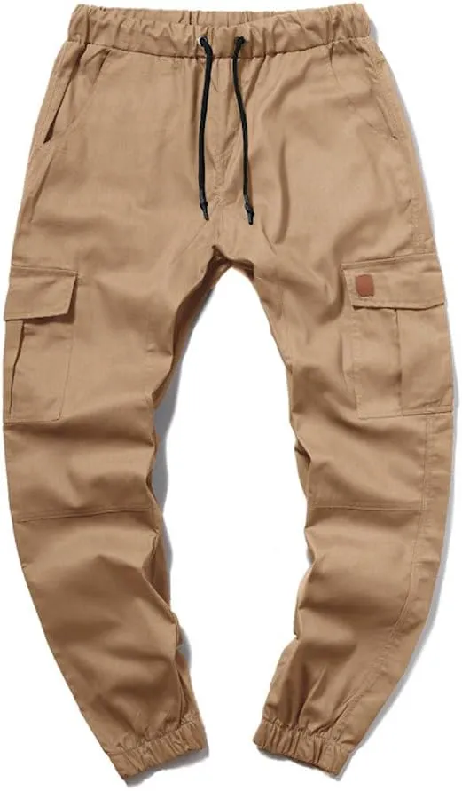 GIERIDUC Men's Cargo Fleece Jogger Sweatpant Mens Pajama Pants Long Length Men's Khaki Corduroy Pants Mens Outdoor Work Pants