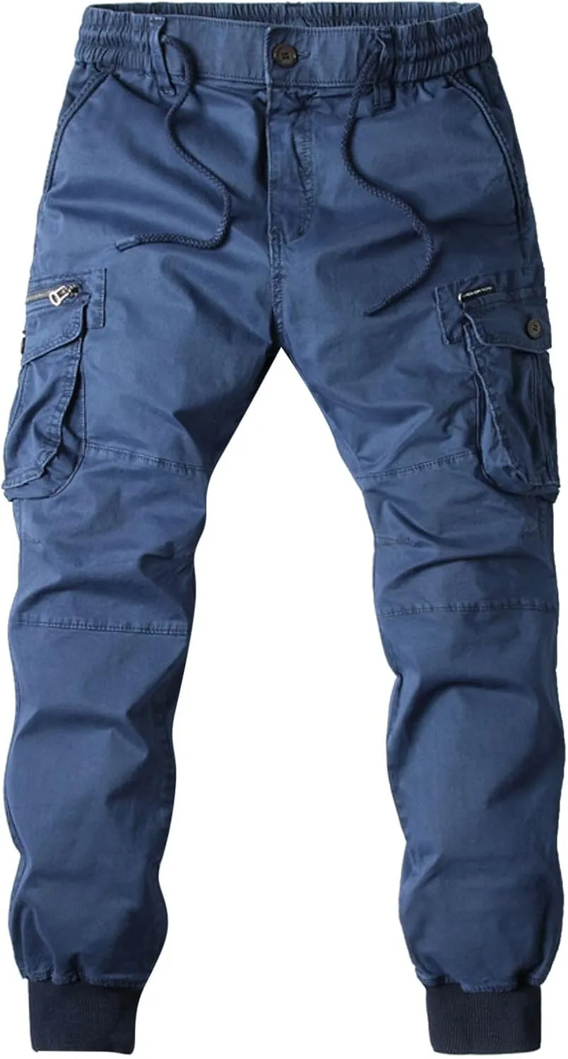 GIERIDUC Men's Casual Overalls Ofertas Del Dia De Hoy Relampago Hombre Sweatpants with Back Pockets Elastic Waist Pants Tall