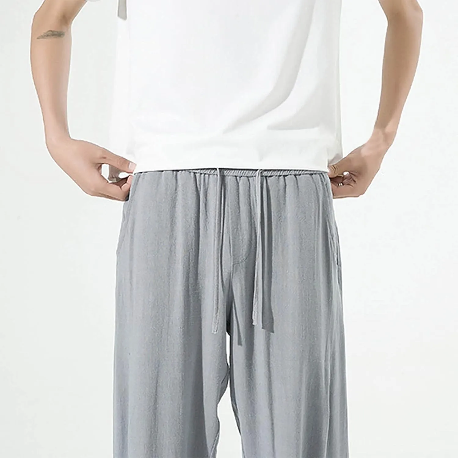 GIERIDUC Men's Golf Joggers Pants Pantalones Con Forro Polar para Hombre Men Running Pants Polyster Men's Relaxed Sweatpants