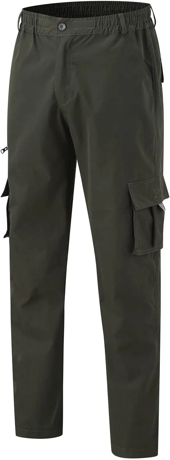 GIERIDUC Men's Lightweight Cargo Pants Sweatpants Athletic Running Fashion Trousers Drawstring Loose Fit Joggers with Pockets