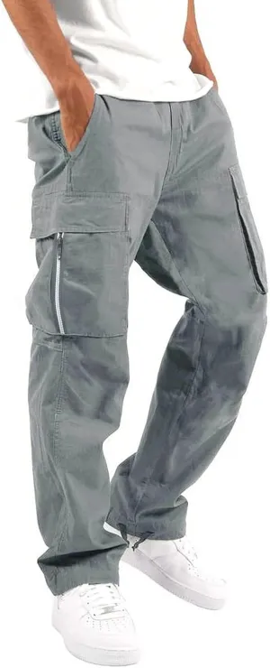 GIERIDUC Men's Wide Leg Flare Sweatpants Men's Lightweight Work Pants Off White Tracksuit Bottoms Long Length Mens Trousers