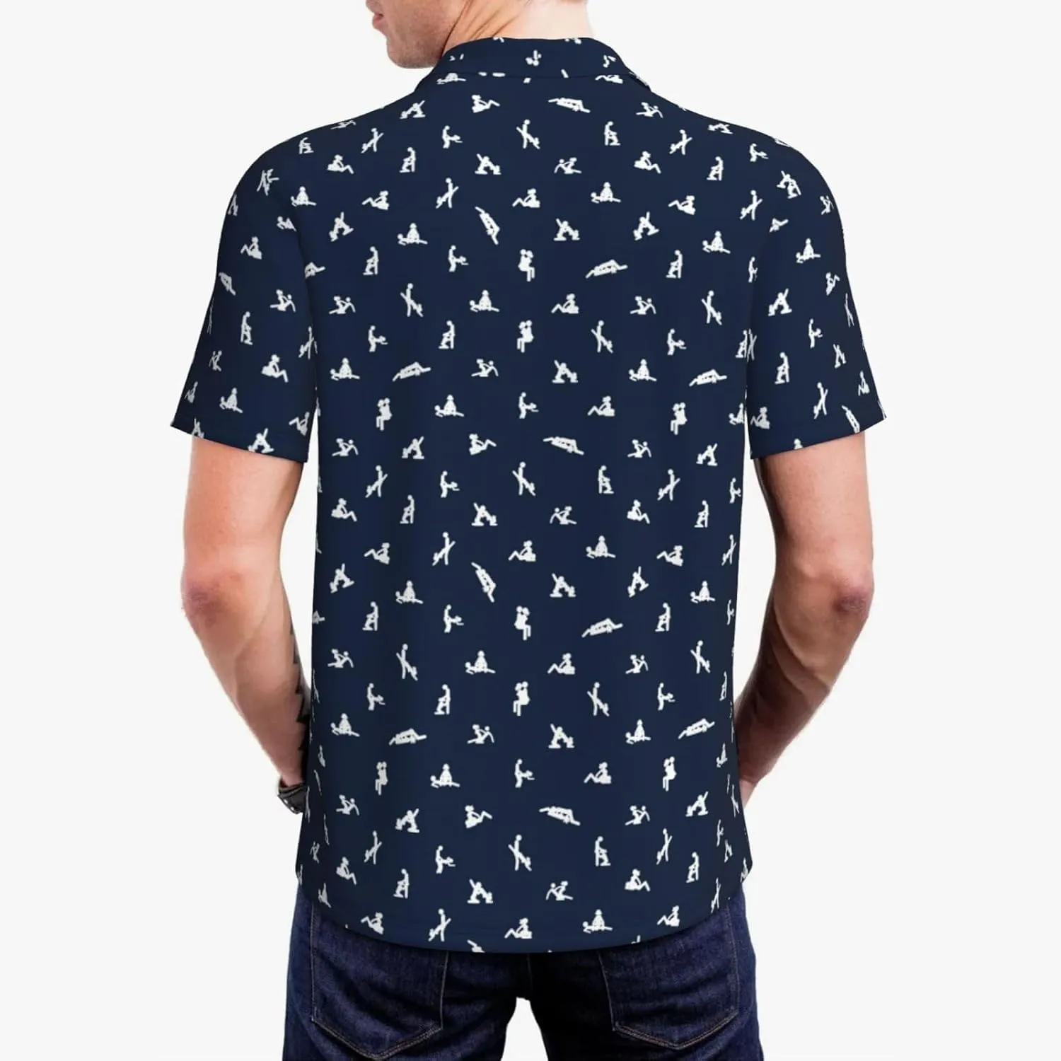 Golf Shirts for Men, Funny Golf Polo Moisture Wicking Dry Fit Short Sleeve