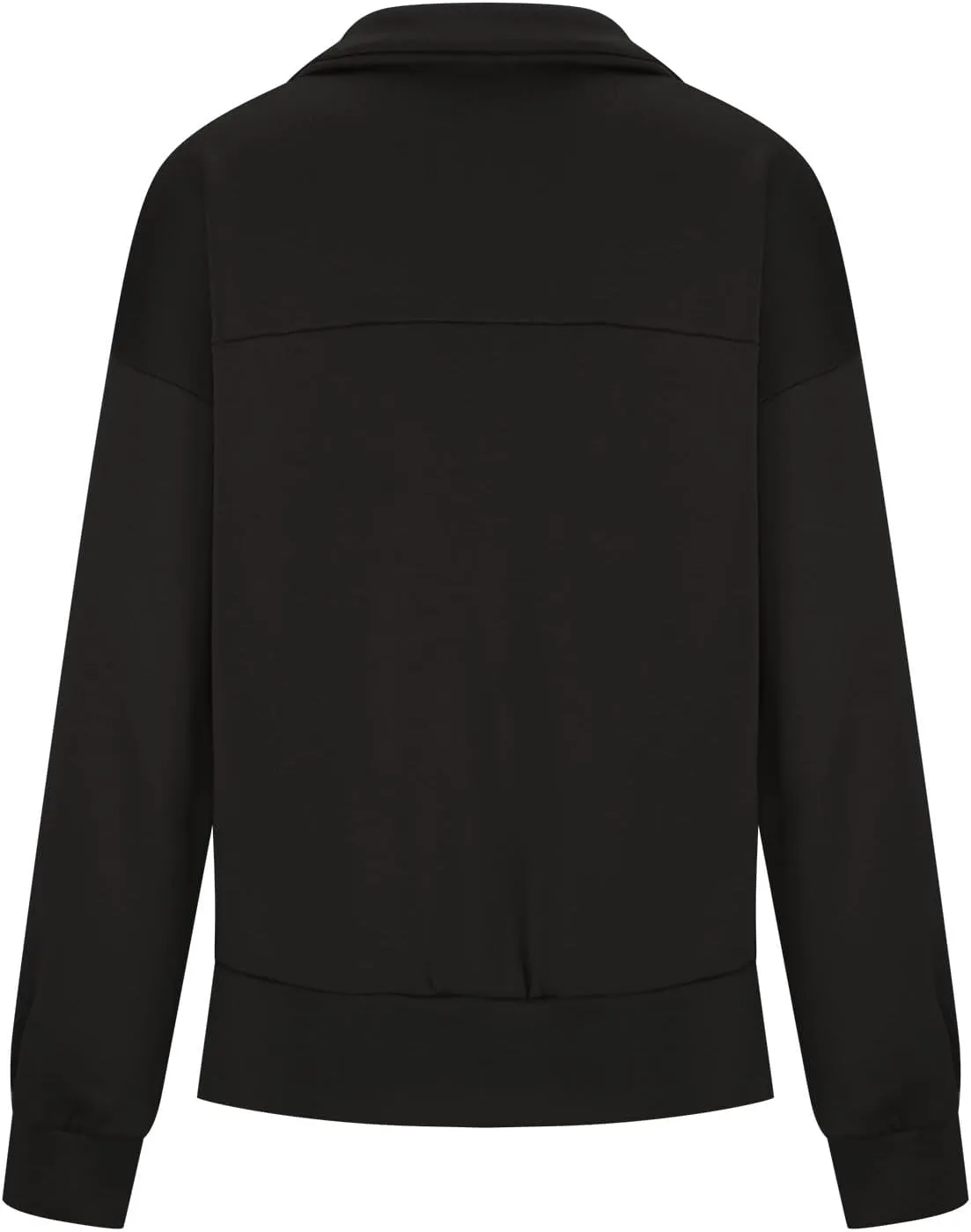 Half Zip Sweatshirts Women Loose Fit Oversized Long Sleeve Cropped Hoodie Crop Pullover Tops Fall Outfits y2k Clothes
