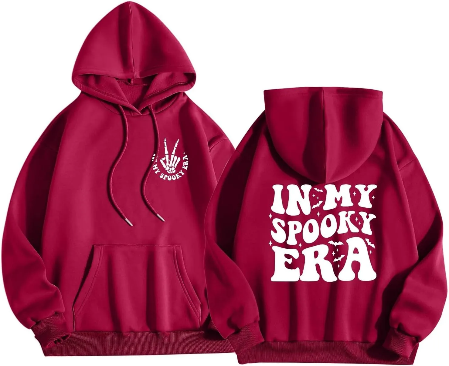 Halloween Hoodies for Teen Girls Spooky Season Letter Print Cute Halloween Sweatshirt Casual Trendy Halloween Clothes
