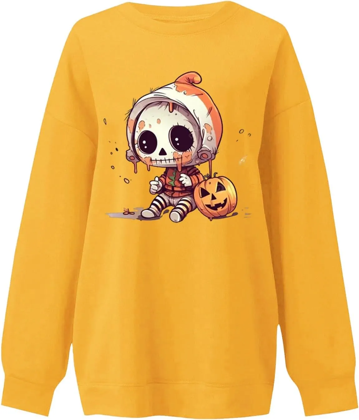 Halloween Sweatshirts For Women Witches Women Sisters Tops Witch Graphic Sweatshirts Pumpkin Face Lightweight