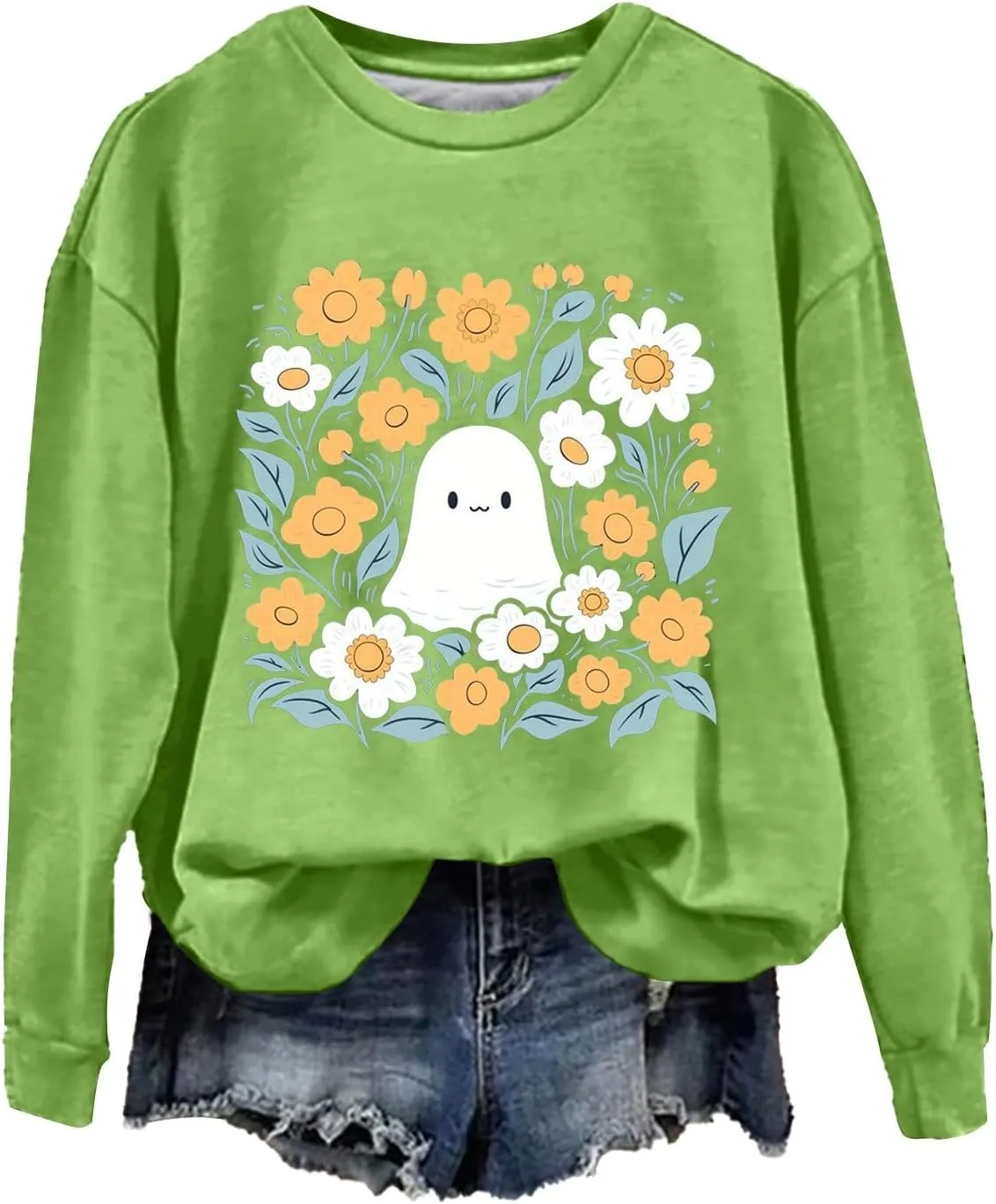 Halloween Sweatshirts For Women Witches Women Sisters Tops Witch Graphic Sweatshirts Pumpkin Face Lightweight