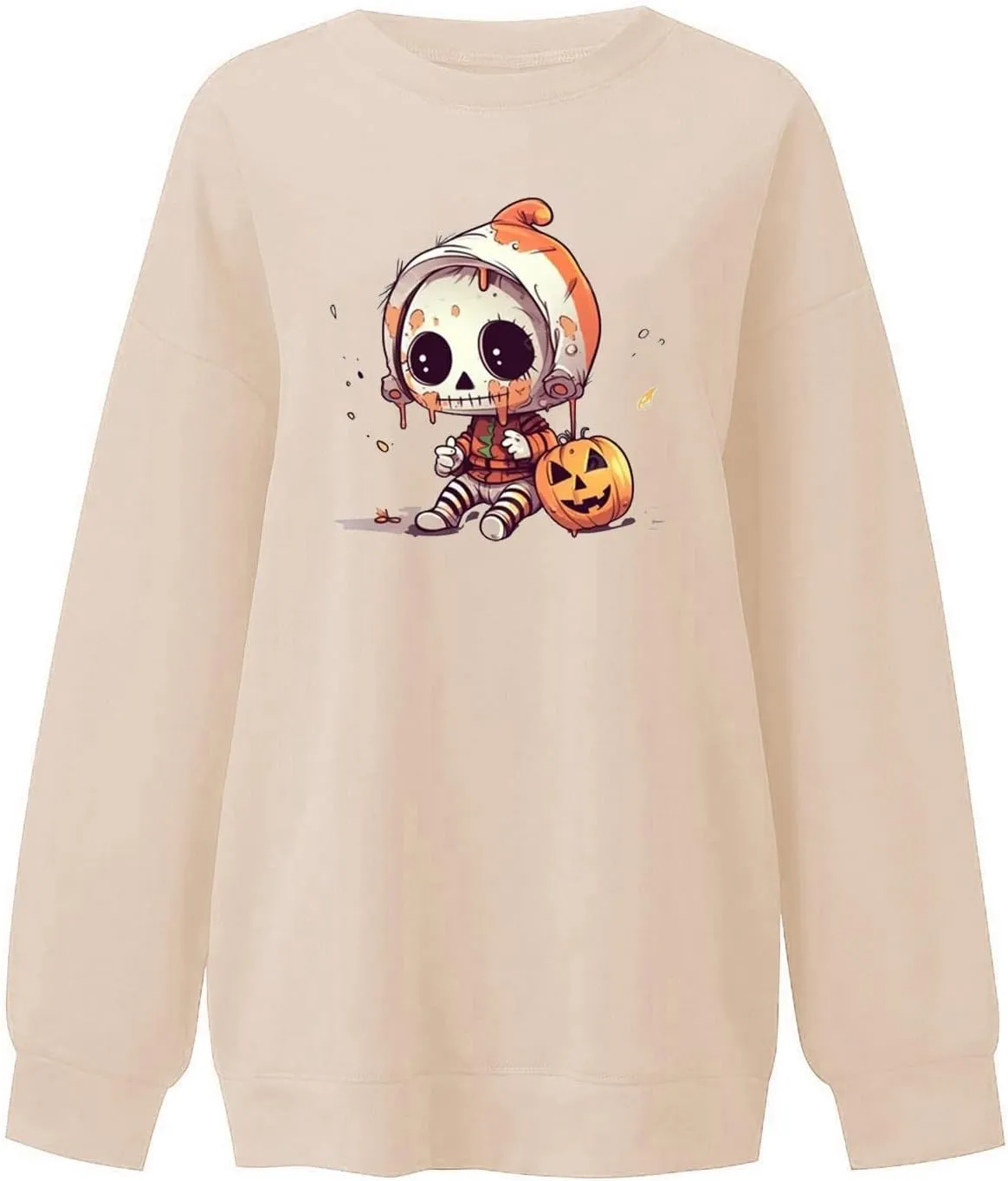 Halloween Sweatshirts For Women Witches Women Sisters Tops Witch Graphic Sweatshirts Pumpkin Face Lightweight