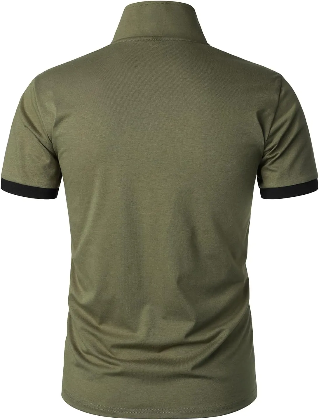 HOOD CREW Mens Classic Polo Shirt Short Sleeve Shirts Lightweight Casual Tops