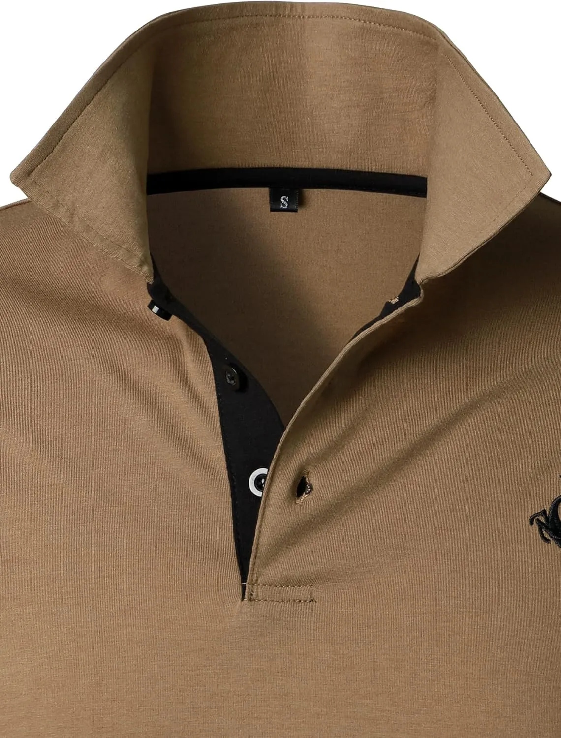 HOOD CREW Mens Classic Polo Shirt Short Sleeve Shirts Lightweight Casual Tops