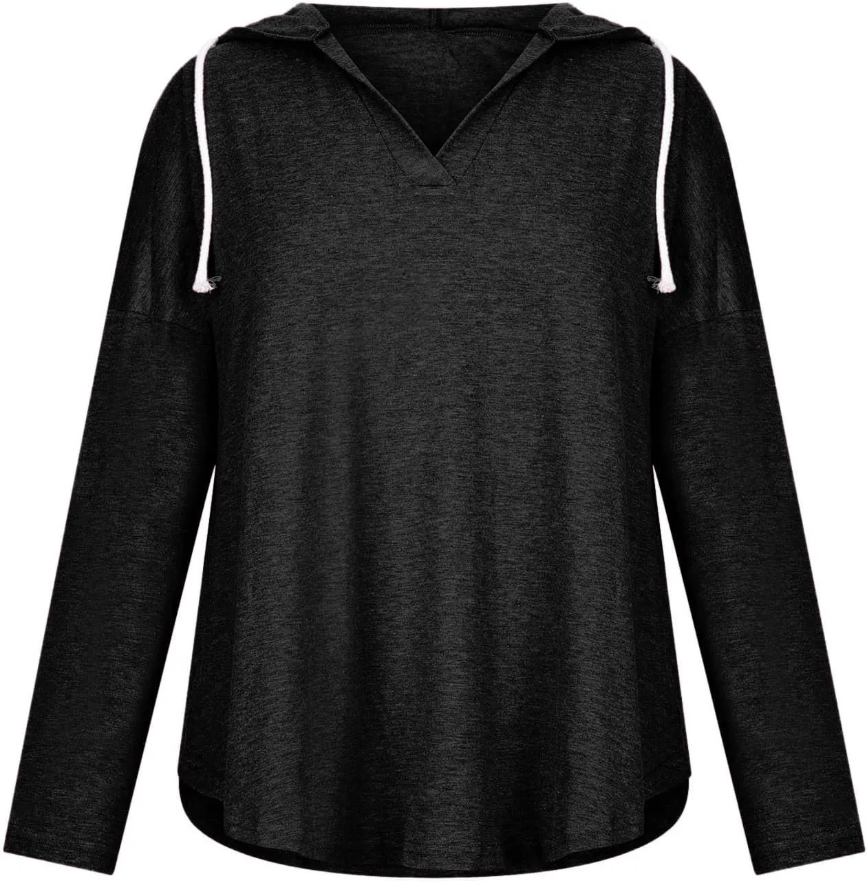 Hoodies For Women Causal Fall Thin Sweatshirt,2023 Fall Long Sleeve V Neck Pullover Tunic Top