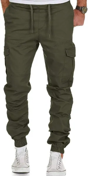LCMTWX Cargo Pants for Men Multi-Pocket Color Pants Casual Men's Leggings Men's Pants Active Athletic Workout Jogger