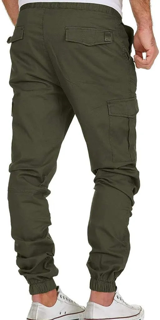 LCMTWX Cargo Pants for Men Multi-Pocket Color Pants Casual Men's Leggings Men's Pants Active Athletic Workout Jogger