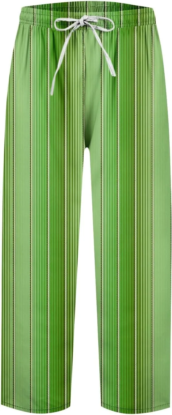 Linen Pants for Women Vacation Drawstring Casual Work Pants Solid Summer Trousers Lounge Fashion with Pockets Outfit